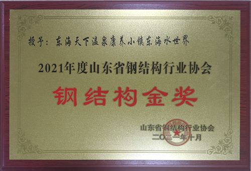 2021年度山東省鋼結(jié)構(gòu)行業(yè)協(xié)會 鋼結(jié)構(gòu)金獎